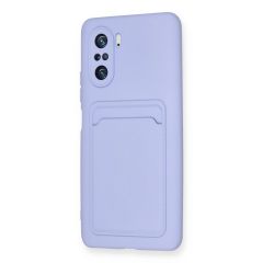 Xiaomi Mi 11i Kılıf Kelvin Kartvizitli Silikon - Lila