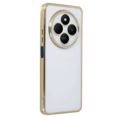 Xiaomi Redmi 14c Kılıf Razer Lensli Silikon - Gold
