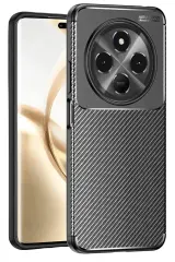 Newface Tecno Spark 30 Kılıf Auto Focus Karbon Kapak - Siyah