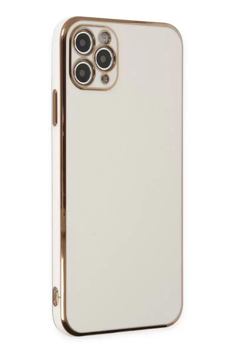 Newface İphone 11 Pro Max Kılıf Volet Silikon - Beyaz