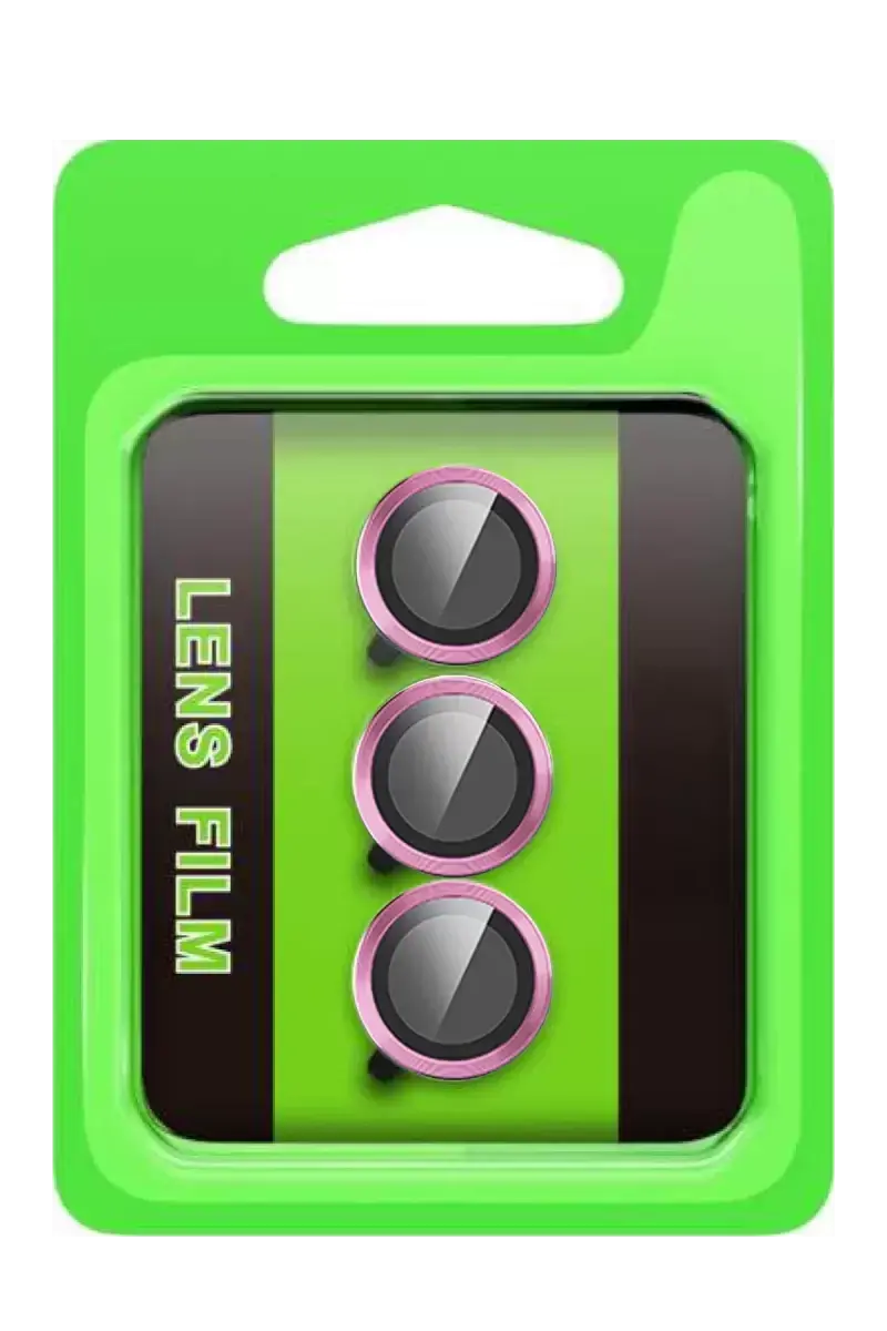 Newface Samsung Galaxy S25 Fe Raze Metal Kamera Lens - Pembe