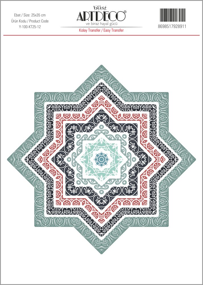 Kolay Transfer 25x35cm Desen No:12