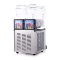Twin Ice Slush Granita Milkshake ve Soğuk Meyve Suyu Dispenseri, 12+12 L, Inox