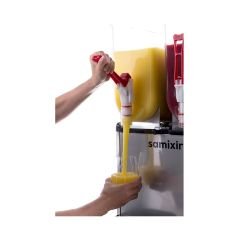 Twin Ice Slush Granita Milkshake ve Soğuk Meyve Suyu Dispenseri, 12+12 L, Inox
