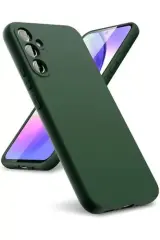 Newface Samsung Galaxy A24 4g Kılıf First Silikon - Koyu Yeşil