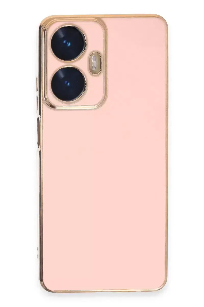 Newface Realme C55 Kılıf Volet Silikon - Pembe