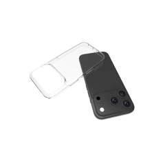 İphone 17 Pro Lüx Şeffaf Silikon - Şeffaf