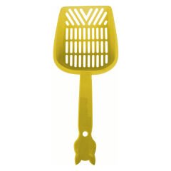 Markapet İnce Elekli Kedi Kumu Küreği Large 11-27 cm Sarı