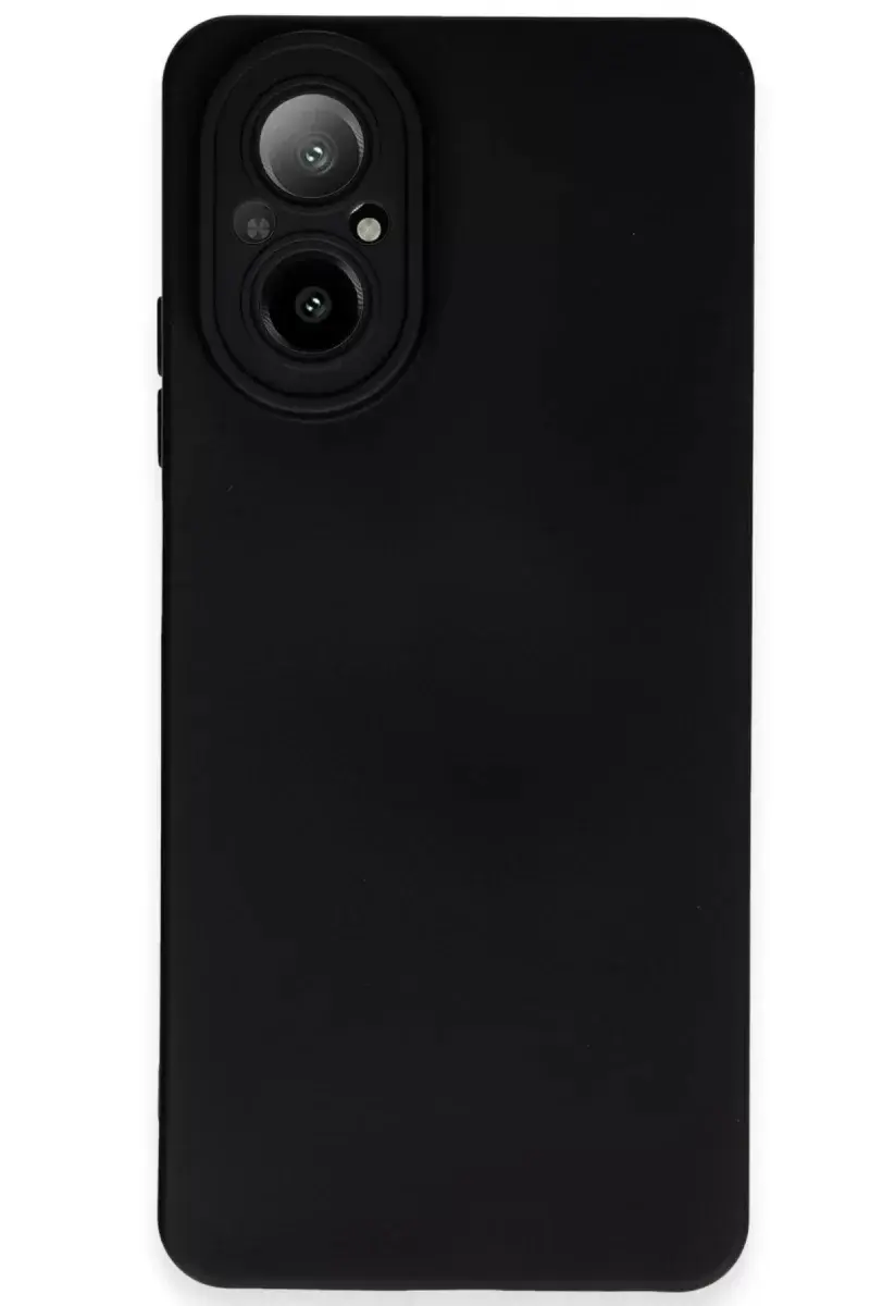 Newface Realme 12 Lite Kılıf Nano İçi Kadife Silikon - Siyah