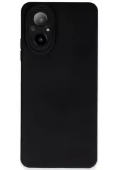 Newface Realme 12 Lite Kılıf Nano İçi Kadife Silikon - Siyah