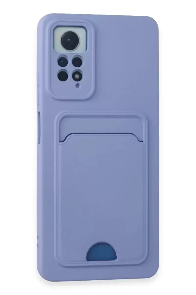 Newface Xiaomi Redmi Note 11 Pro Kılıf Kelvin Kartvizitli Silikon - Lila