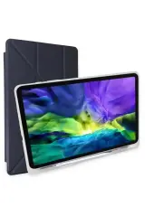 Newface Apple İpad 10.2 (8.nesil) Kılıf Kalemlikli Mars Tablet Kılıfı - Lacivert