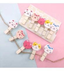 İpli Mandallı Kedili Fotoğraf Albümü Kedi Kafası Şekilli Mandal