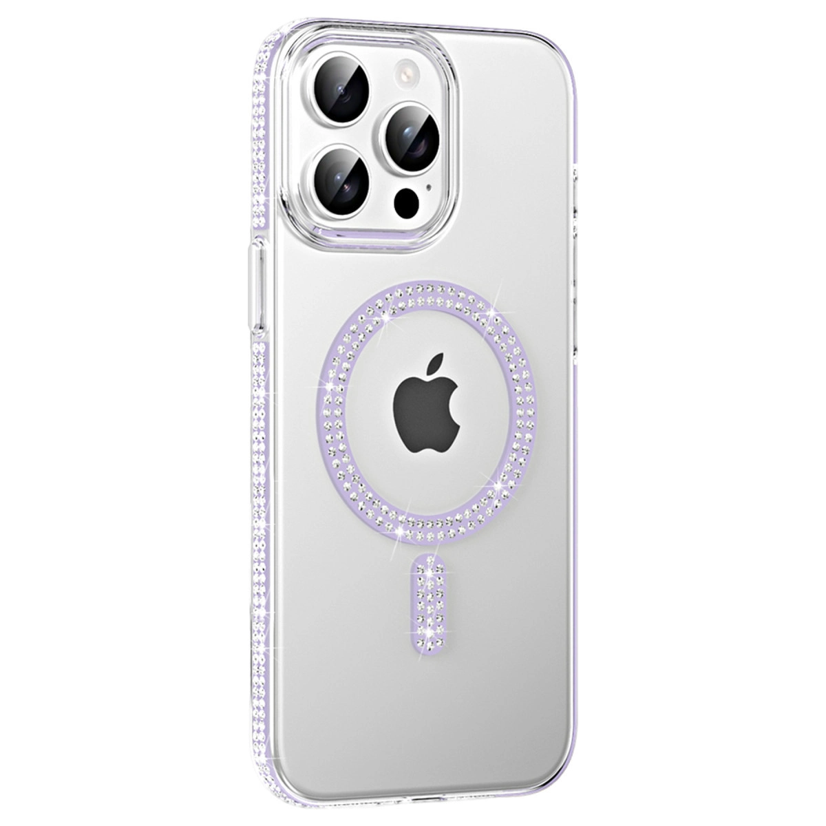 Joko  İphone 14 Pro Max Move Taşlı Magsafe Kapak - Lila