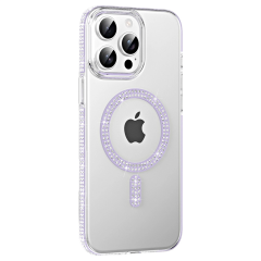 Joko  İphone 14 Pro Max Move Taşlı Magsafe Kapak - Lila