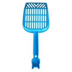 Markapet İnce Elekli Kedi Kumu Küreği Large 11-27 cm Mavi