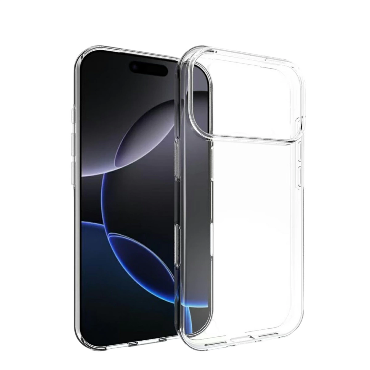 İphone 17 Pro Max Lüx Şeffaf Silikon - Şeffaf