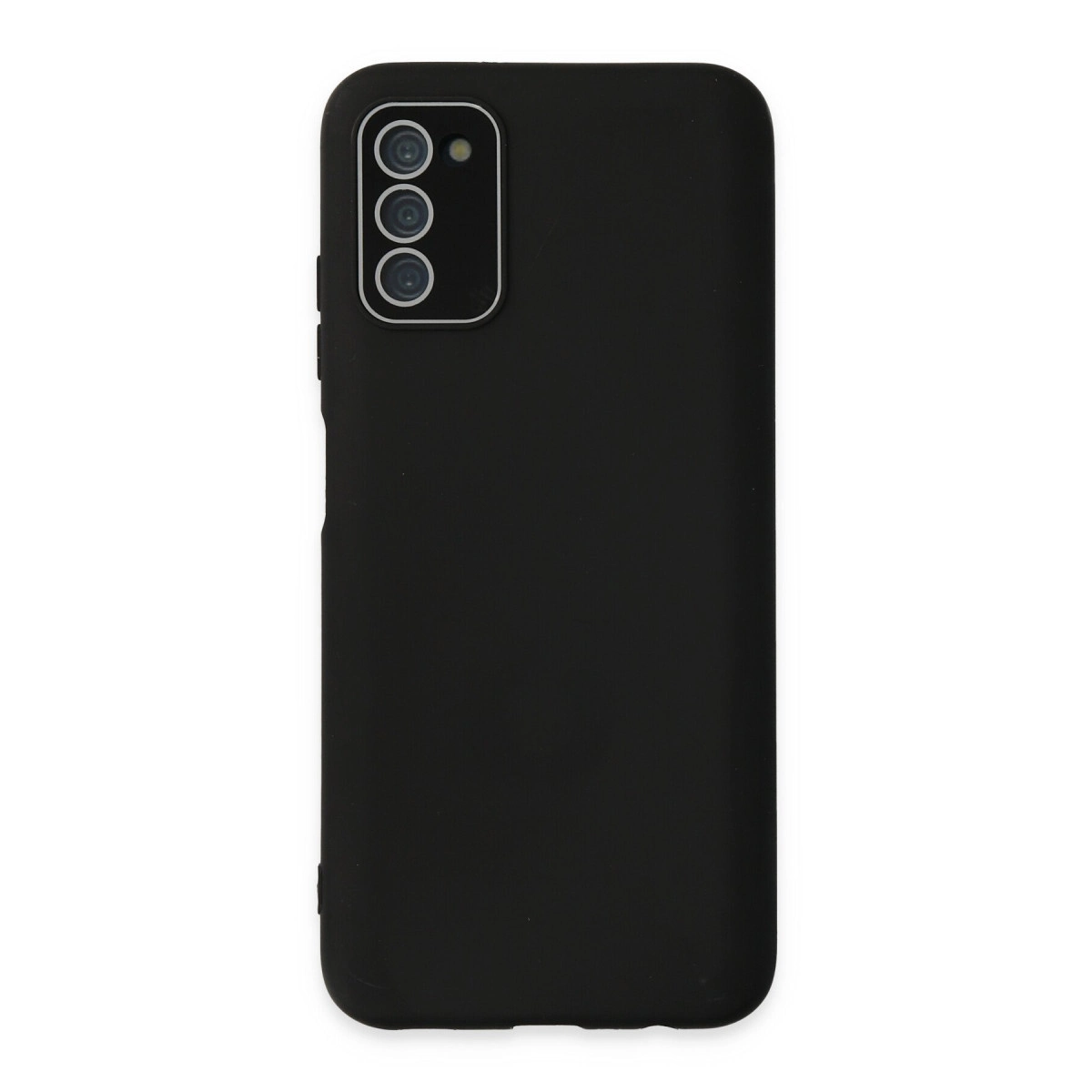 Samsung Galaxy A03s Kılıf Lansman Glass Kapak - Siyah