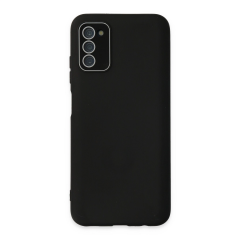 Samsung Galaxy A03s Kılıf Lansman Glass Kapak - Siyah