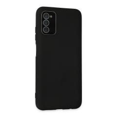 Samsung Galaxy A03s Kılıf Lansman Glass Kapak - Siyah