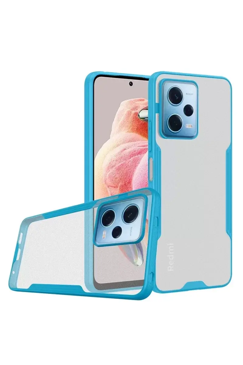Newface Xiaomi Redmi Note 12 5g Kılıf Platin Silikon - Mavi