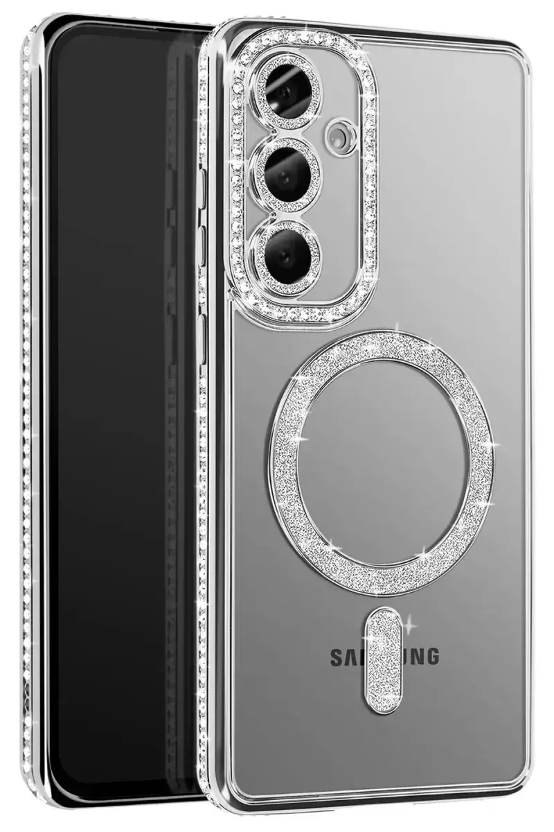 Joko Samsung Galaxy S26 Plus Joke Simli Magneticsafe Kılıf - Gümüş