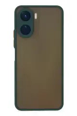 Newface Vivo Y16 Kılıf Montreal Silikon Kapak - Yeşil