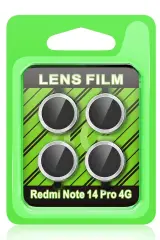 Newface Xiaomi Redmi Note 14 Pro 4g Raze Metal Kamera Lens - Gümüş