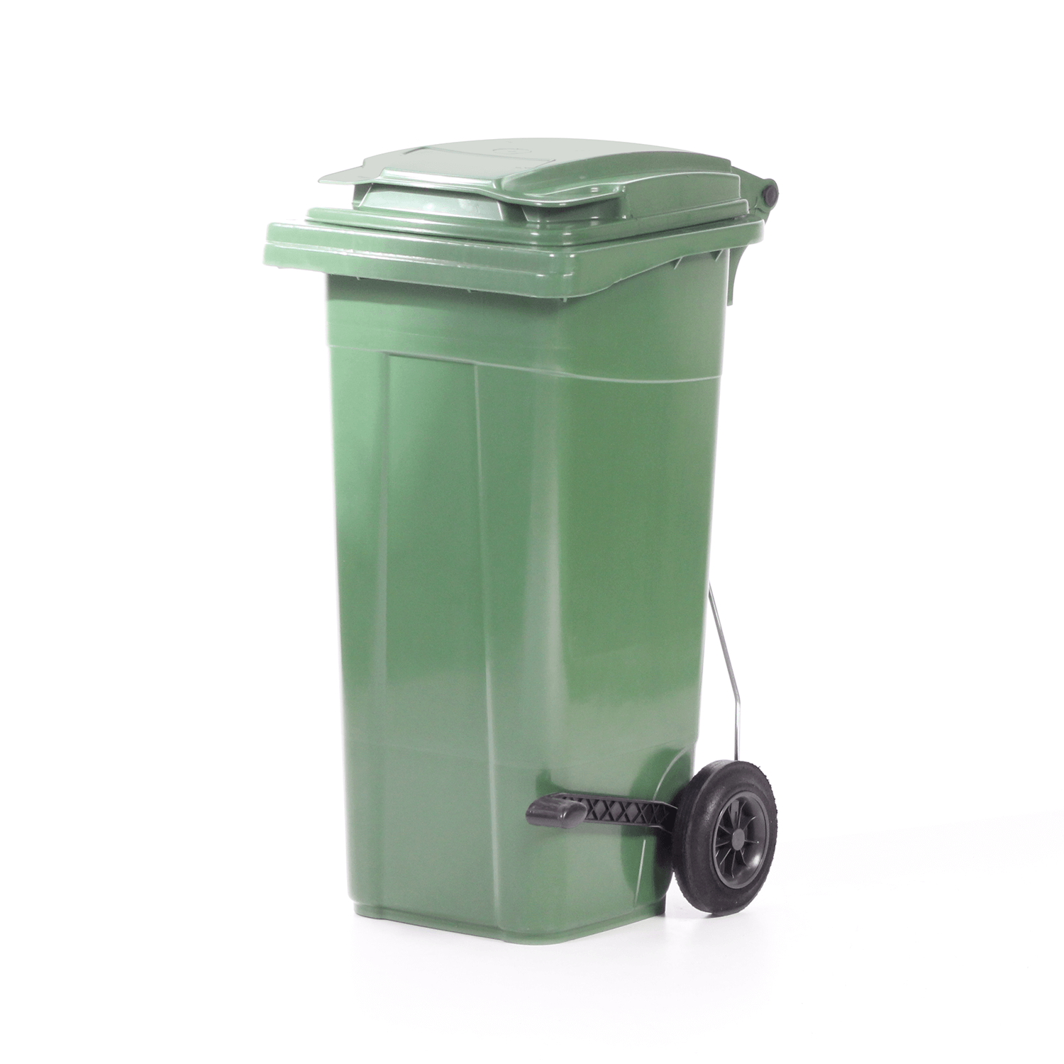 Tekerlekli Plastik Çöp Kutusu Tip 2 120 Lt Yeşil