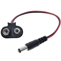 9 Volt 2.1 Mm Jacklı Pil Başlığı (ıc-232a)