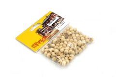 Yuvarlak Parlak Ahşap Boncuk 8mm 100 Adet