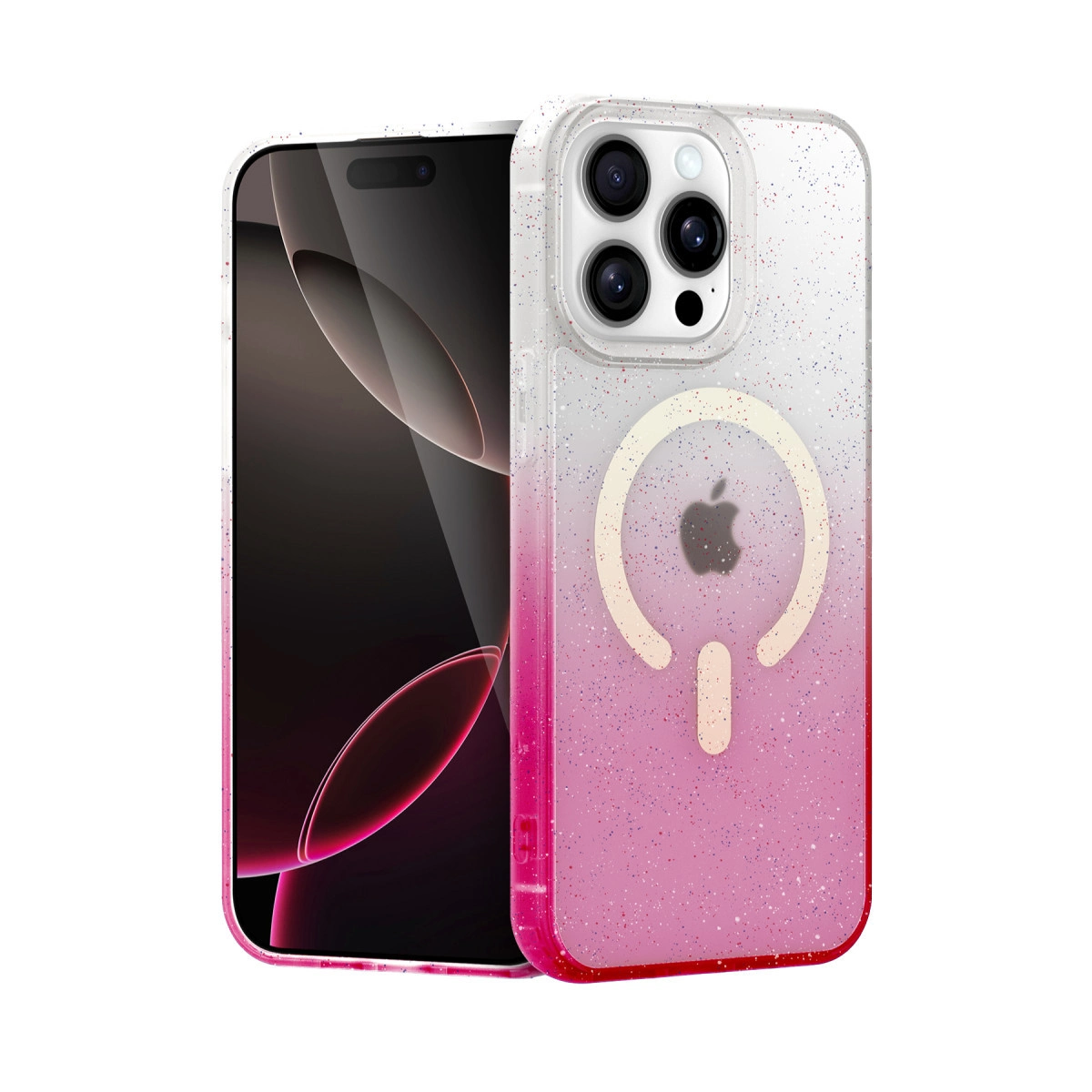 İphone 15 Pro Pummel Shiny Magsafe Kapak - Mor
