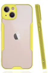 Newface Apple İphone 14 Plus Kılıf Platin Silikon - Sarı