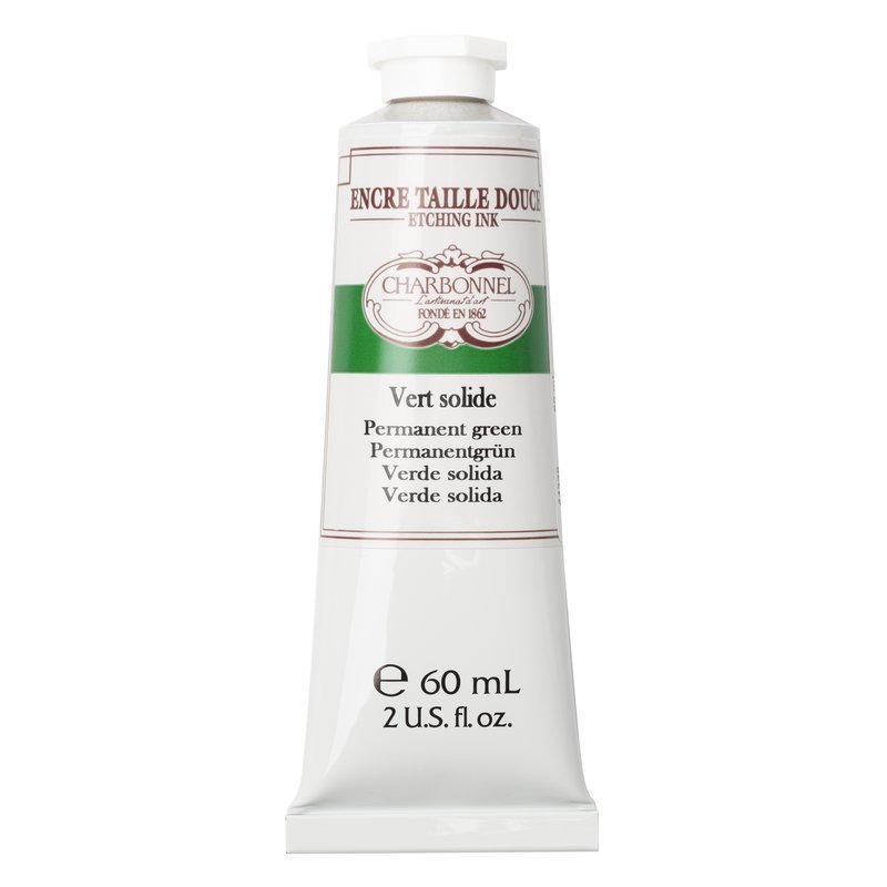 Charbonnel Gravure Ink 60ml - Permanent Green