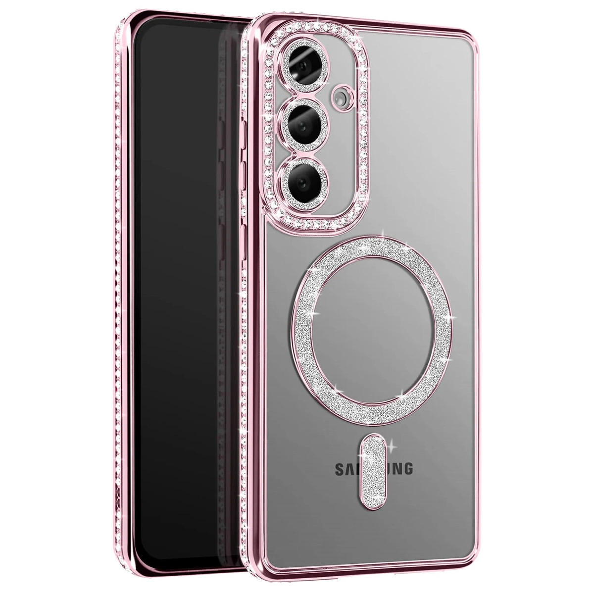 Joko Samsung Galaxy A57 5g Joke Simli Magneticsafe Kılıf - Pembe