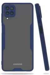 Newface Samsung Galaxy A22 Kılıf Platin Silikon - Lacivert