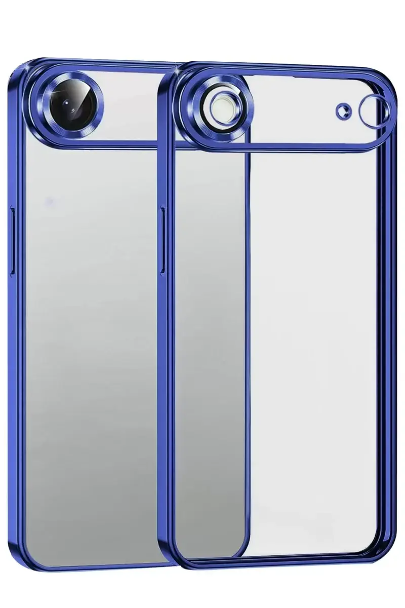 Newface Apple İphone 17 Air Razer Lensli Silikon - Lacivert