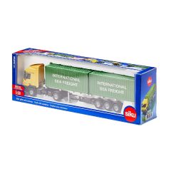 Truck With Container Model İki Dorseli Tır 1:50 N:3921