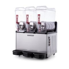 Triple Ice Slush Granita Milkshake ve Soğuk Meyve Suyu Dispenseri, 12+12+12 L, Inox
