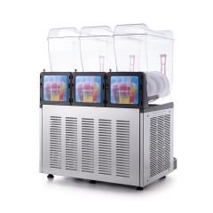 Triple Ice Slush Granita Milkshake ve Soğuk Meyve Suyu Dispenseri, 12+12+12 L, Inox