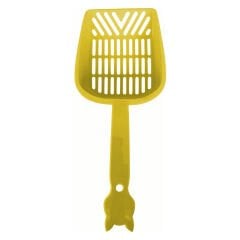 Markapet İnce Elekli Kedi Kumu Küreği Medium 10-25 cm Sarı