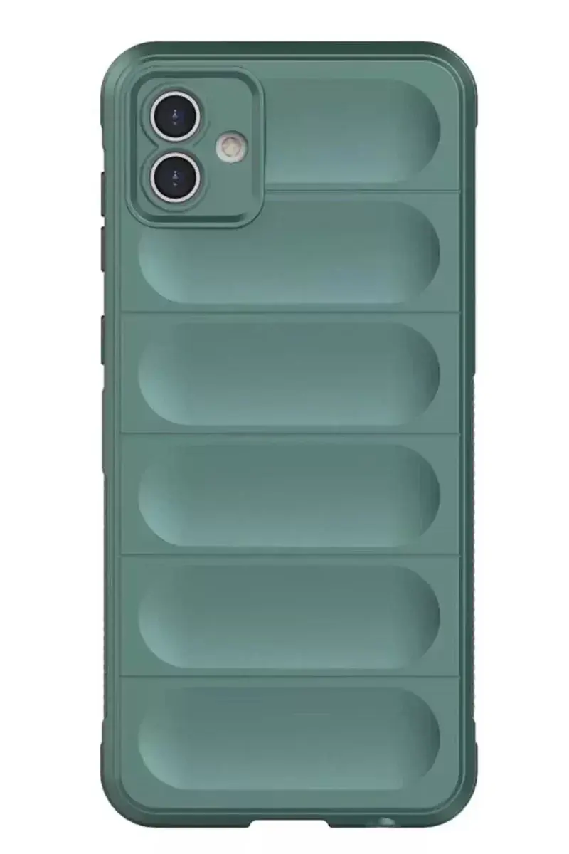 Newface Samsung Galaxy A05 Kılıf Optimum Silikon - Koyu Yeşil