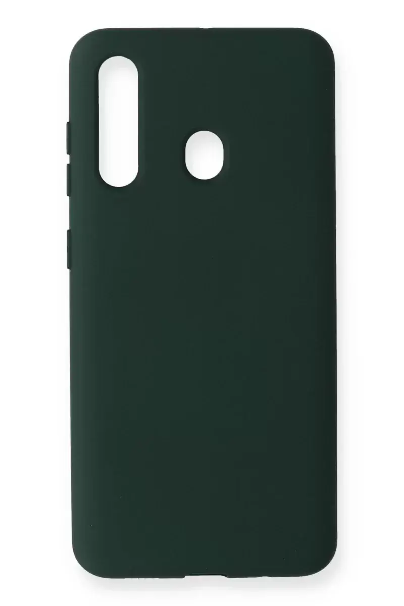 Newface Samsung Galaxy M40 Kılıf Nano İçi Kadife Silikon - Koyu Yeşil