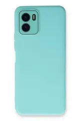 Newface Vivo Y15s Kılıf Lansman Glass Kapak - Turkuaz
