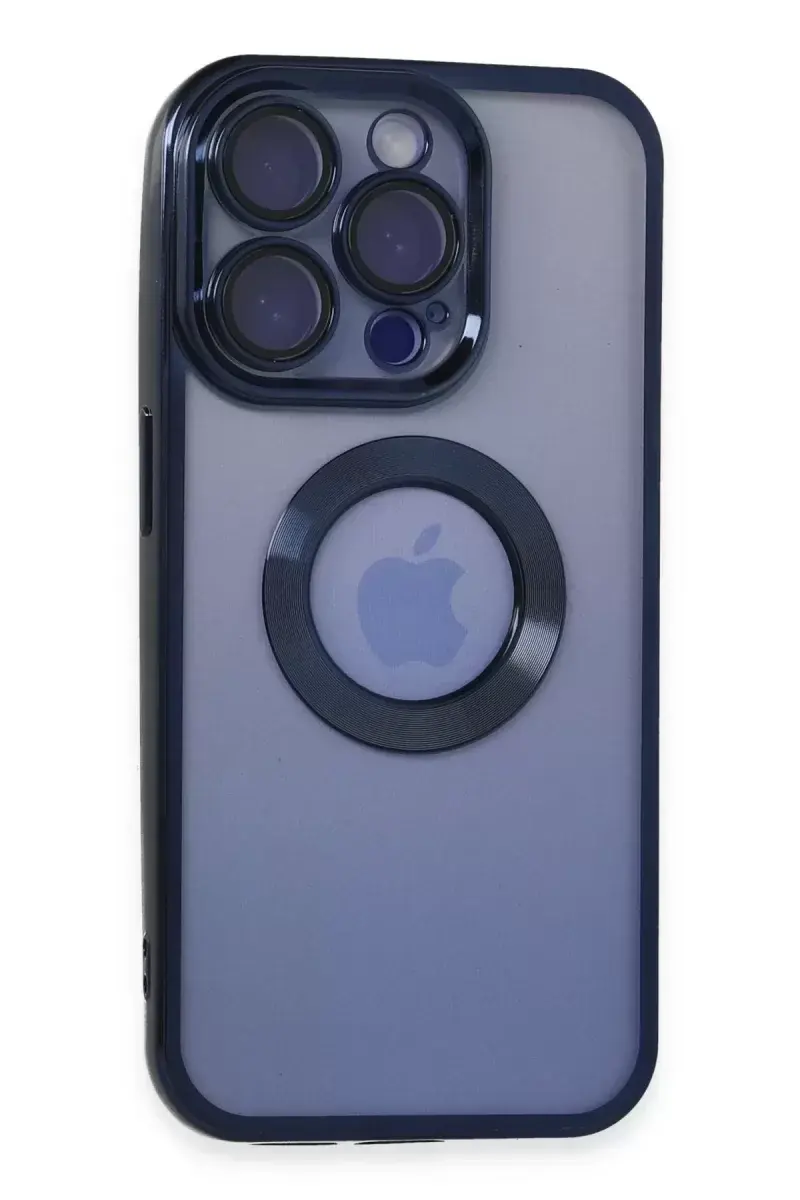 Newface İphone 15 Pro Max Kılıf Slot Silikon - Lacivert