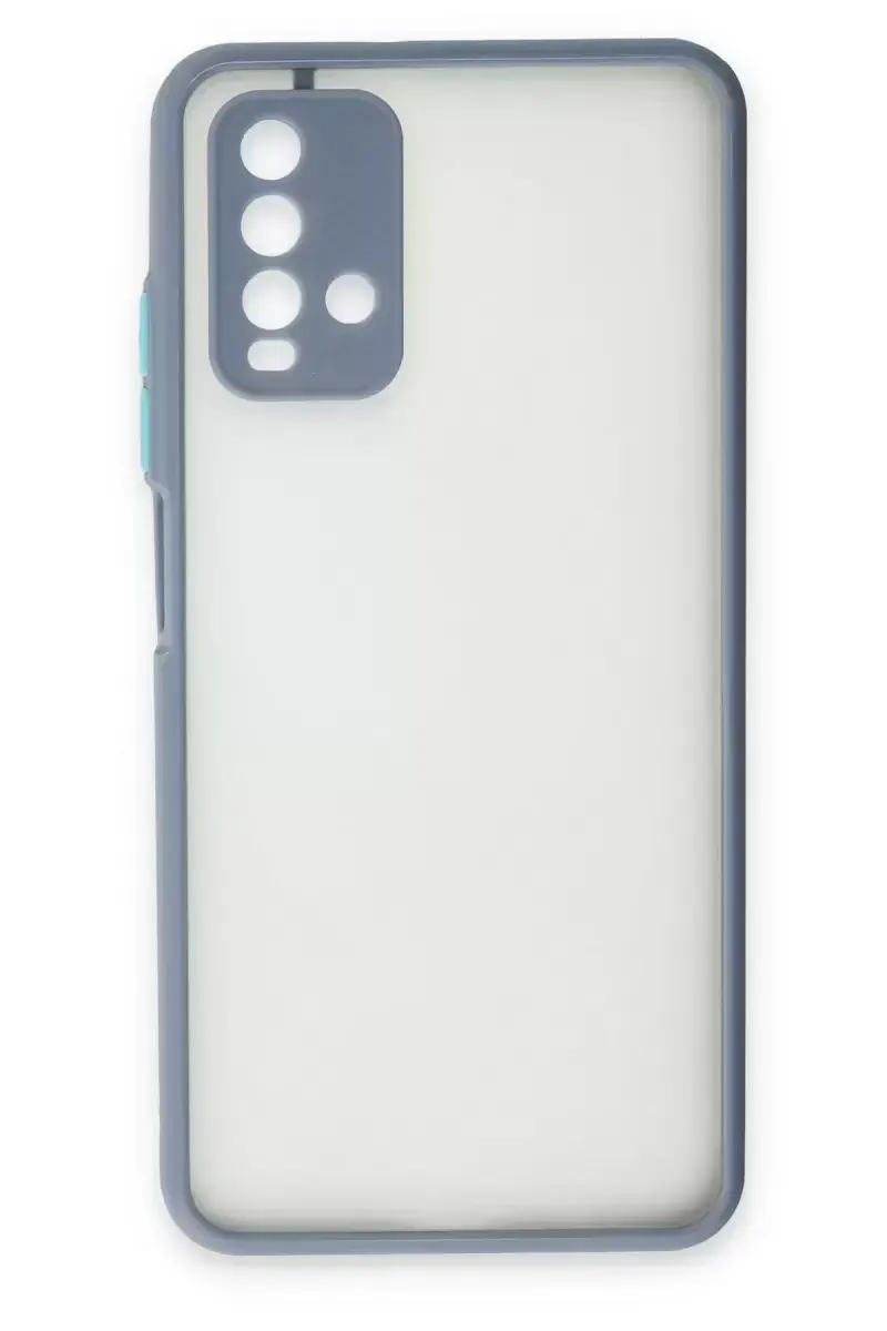 Newface Xiaomi Redmi 9t Kılıf Montreal Silikon Kapak - Gri