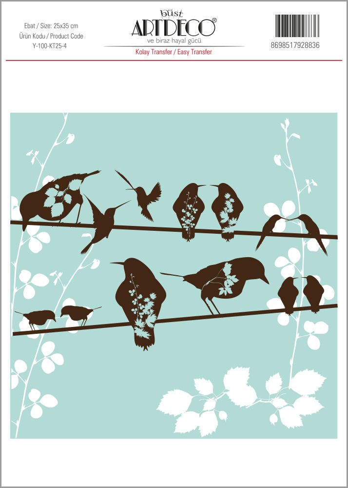 Kolay Transfer 25x35cm Desen No:4