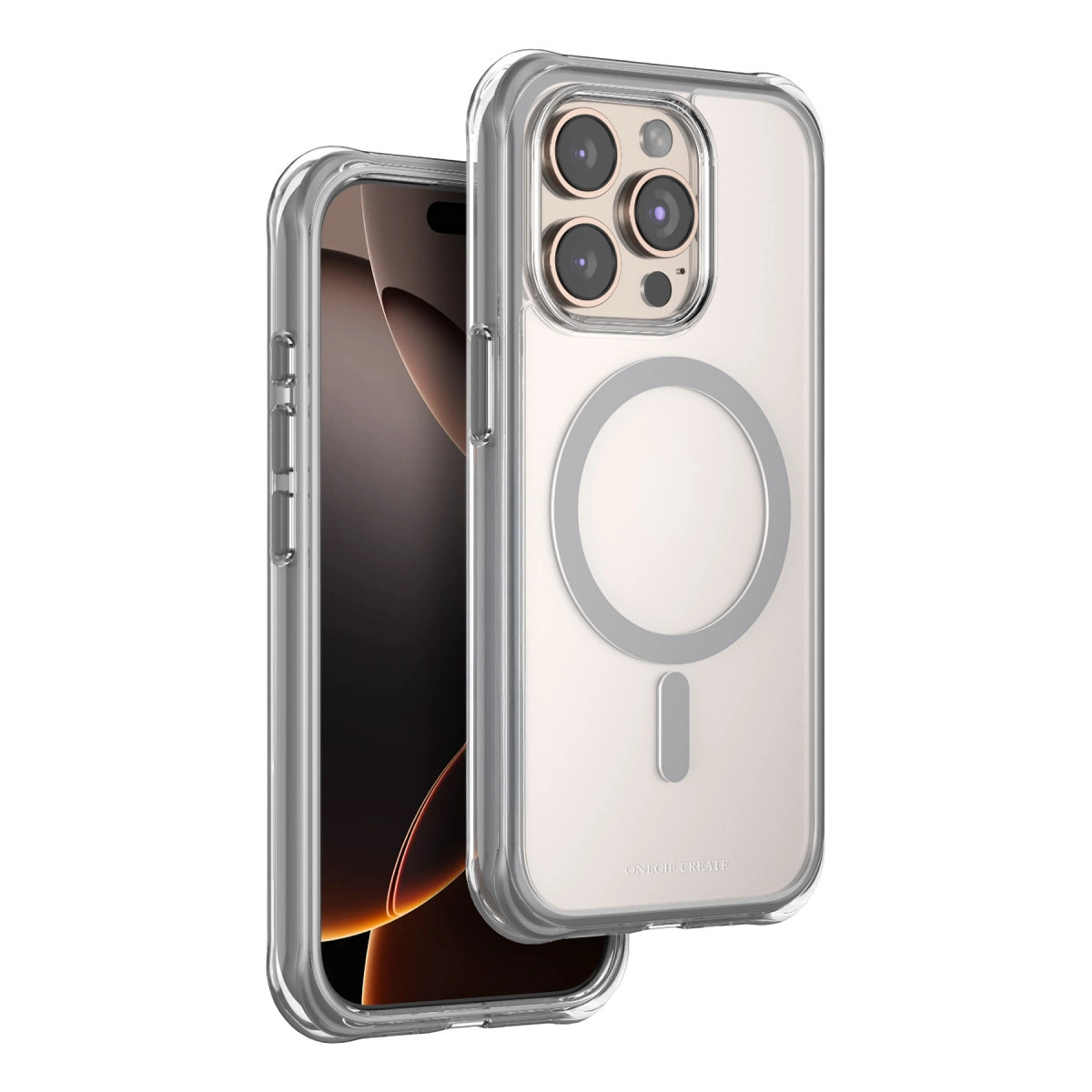 Onegif  İphone 15 Pro Max Hulk Magsafe Kapak - Titan Gri