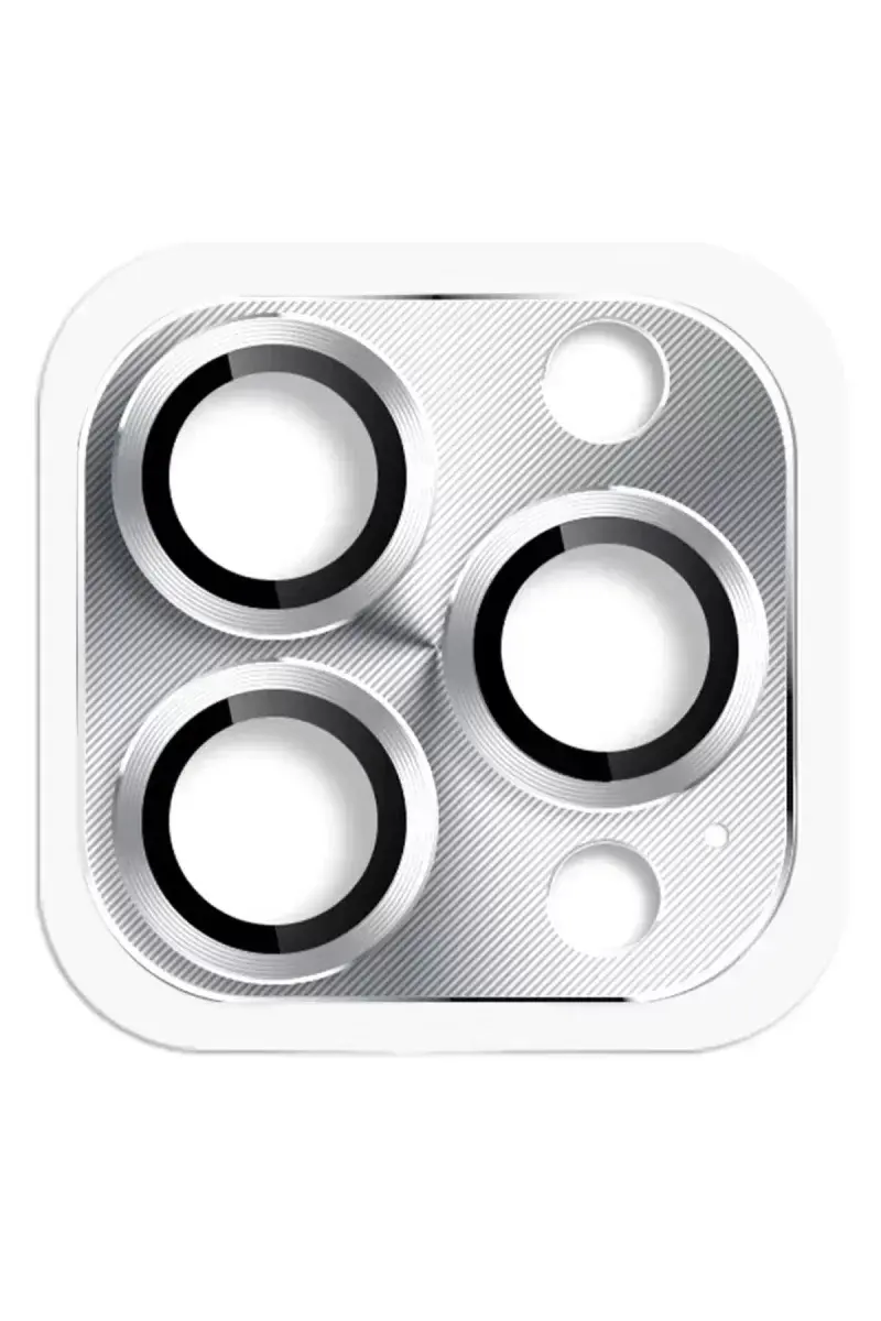 Newface İphone 16 Pro Max Pers Alüminyum Kamera Lens - Gümüş