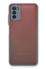 Newface Samsung Galaxy A03s Kılıf Montreal Silikon Kapak - Gri